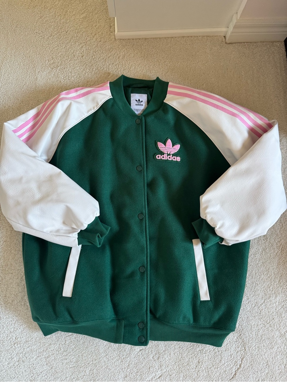 Adidas Originals Oversized Varsity Jacket - Picture 3 of 7